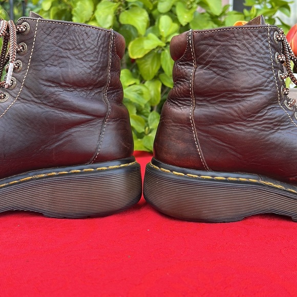 Dr. Martens Vintage Wedge Platform Brown Leather Boots - Picture 9 of 17